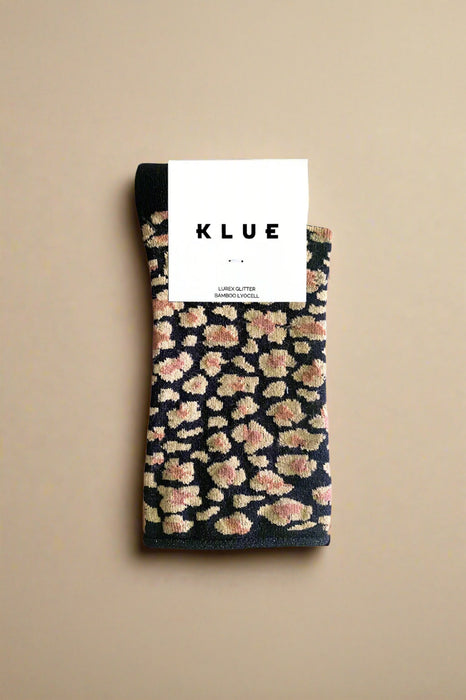 Chaussettes Lurex - Léopard Ambre