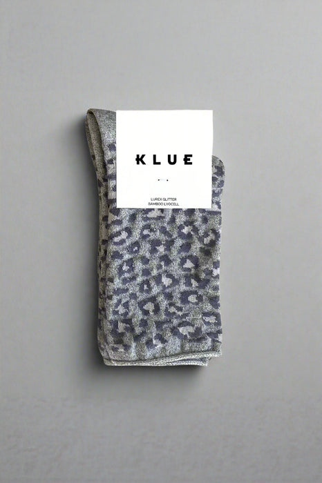 Chaussettes Lurex - Léopard Gris