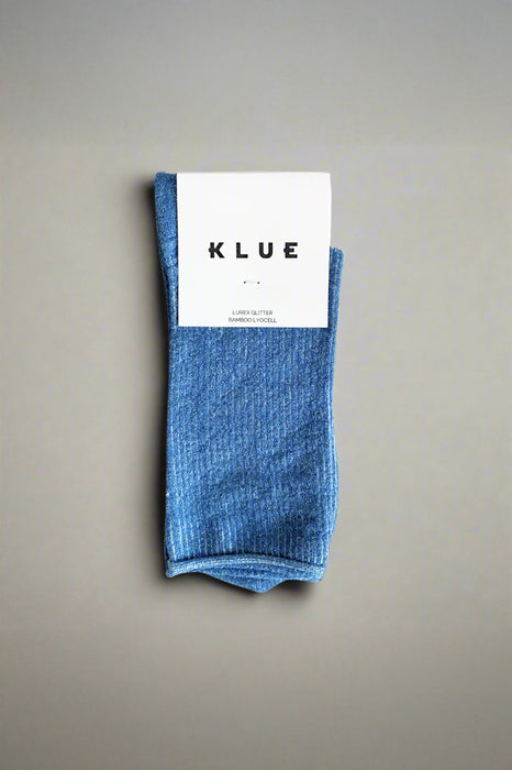 Chaussettes Lurex - Mineral Blue