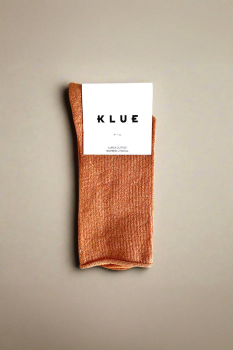 Chaussettes Lurex - Terracotta