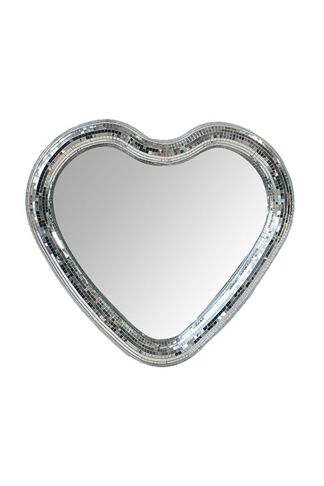 Miroir à facettes coeur