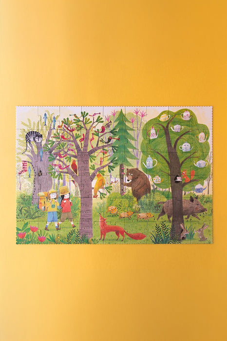 Puzzle - Night & day in the forest