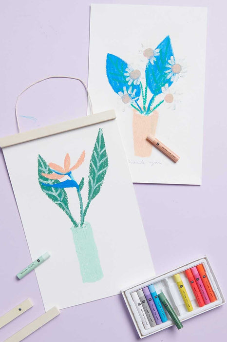 Pastels à l'huile - Pastel & néon