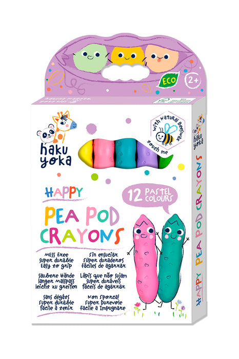 12 crayons à la cire d'abeille