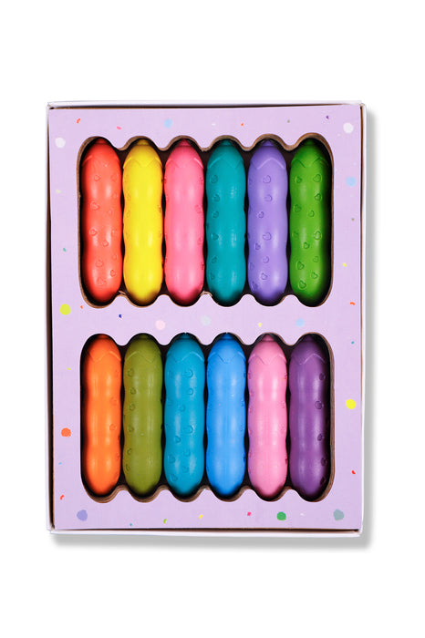 12 crayons à la cire d'abeille