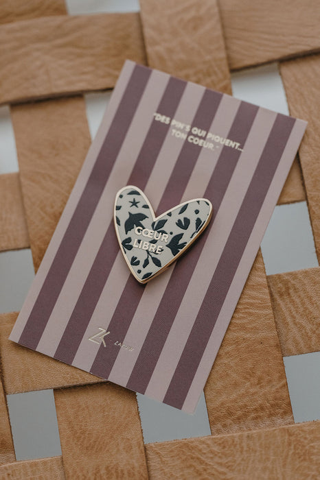 Pin's émaillé - Coeur libre