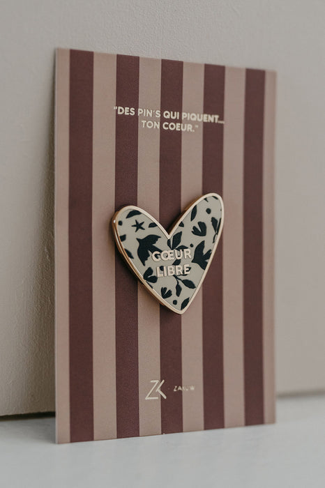Pin's émaillé - Coeur libre