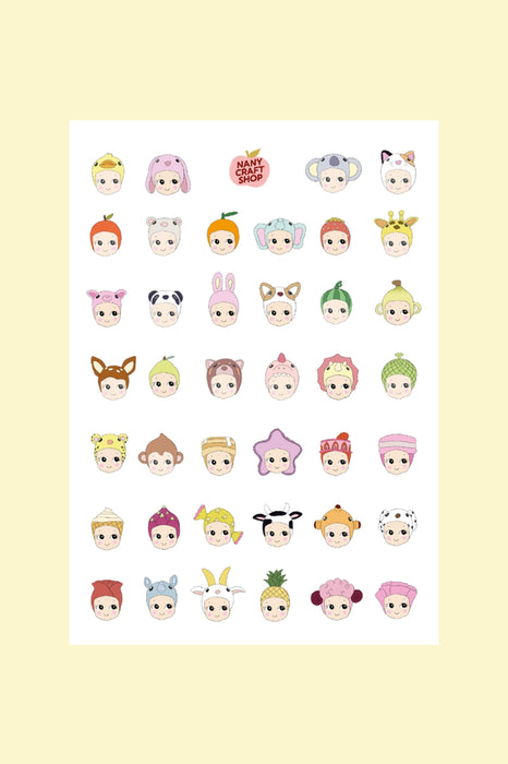 Planche de stickers A5 - Mini baby