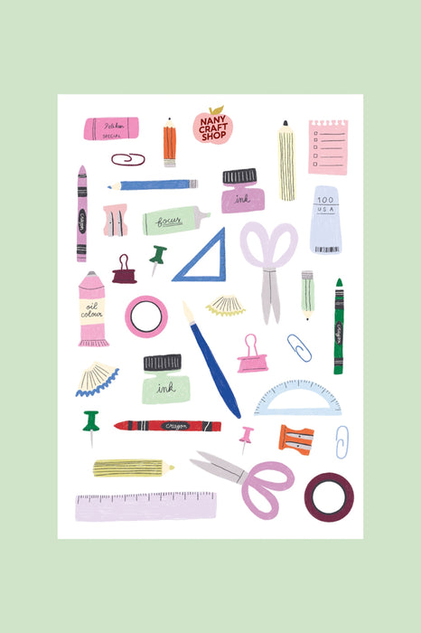 Planche de stickers A5 - Craft