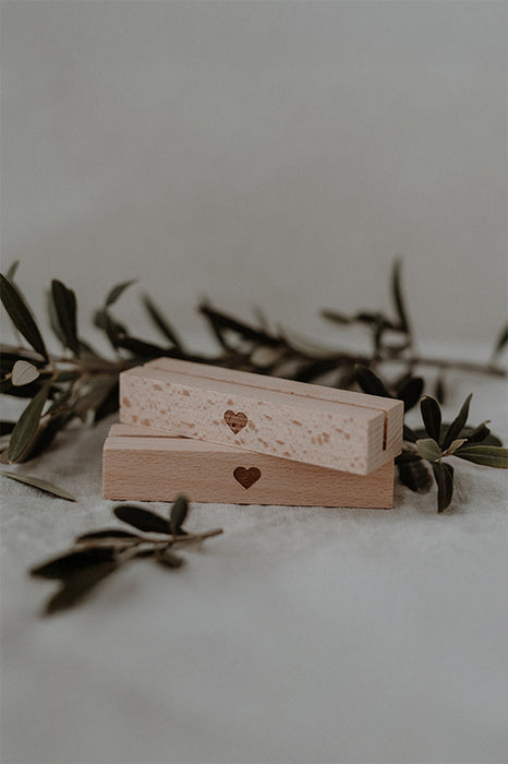 Lot de 2 porte-cartes - Coeur
