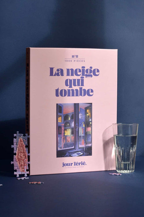 Puzzle 1000 pièces - La neige qui tombe