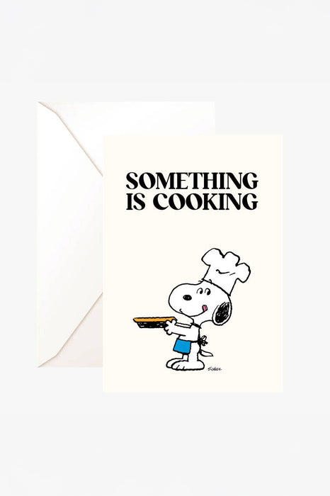 Carte double Snoopy - Something is cooking
