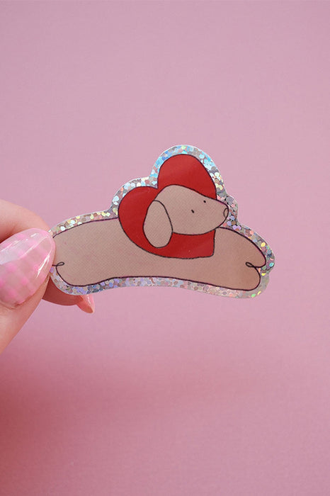 Sticker - Chien coeur