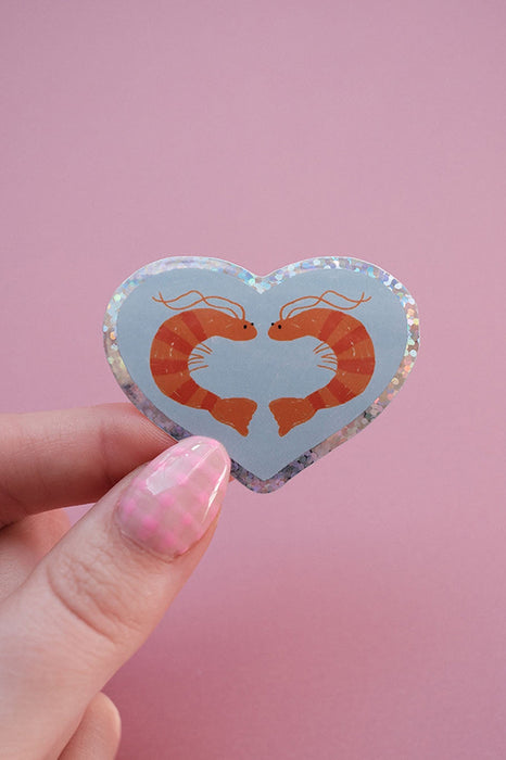 Sticker - Coeur crevettes