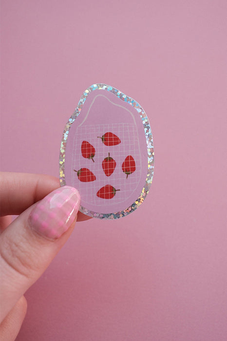 Sticker - Panier de fraises