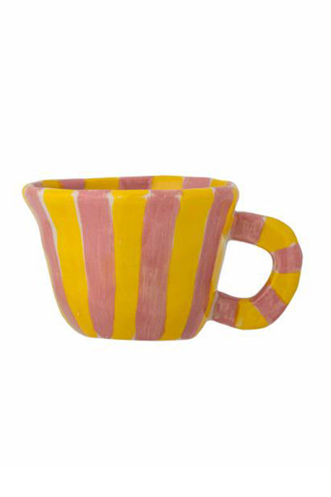 Tasse nini - Rayures (rose et jaune)