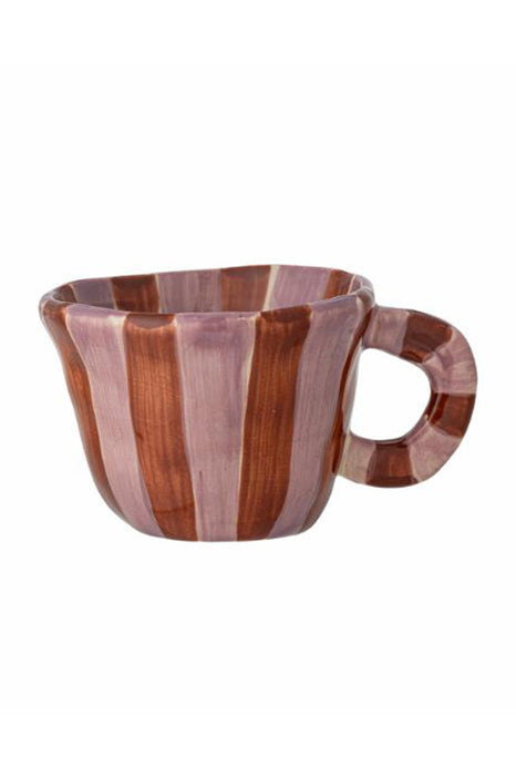 Tasse nini - Rayures (rose et bordeaux)