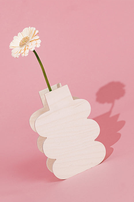 Vase en bois - Nuage naturel