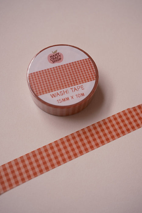 Washi tape - Vichy (orange)